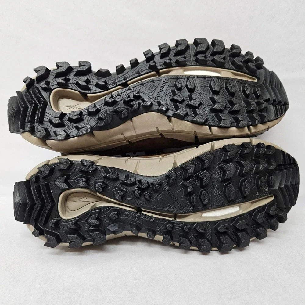 Reebok Men's Zig Kinetica Edge II Work Safety Shoes‎ RB3020 Brown Leather Sz 9.5